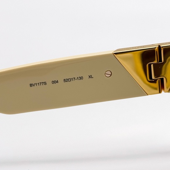 NEW BOTTEGA VENETA BV1177S 004 BEIGE GREY CAT EYE WOMEN SUNGLASSES - Picture 8 of 10